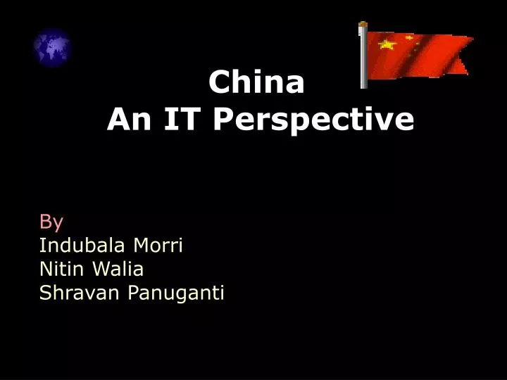 china an it perspective