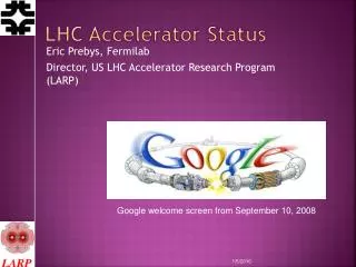 LHC Accelerator Status