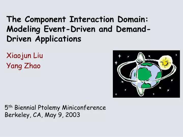 the component interaction domain modeling event driven and demand driven applications
