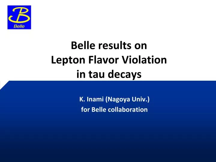 belle results on lepton flavor violation in tau decays