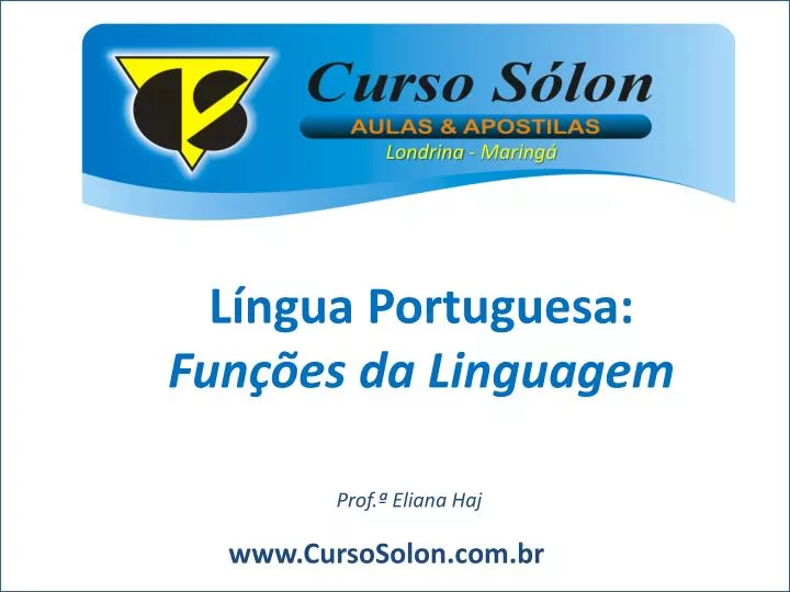 l ngua portuguesa fun es da linguagem