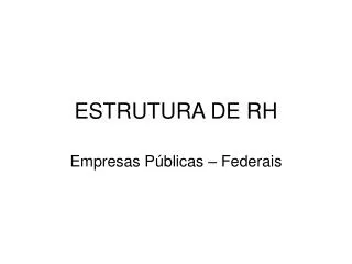 estrutura de rh