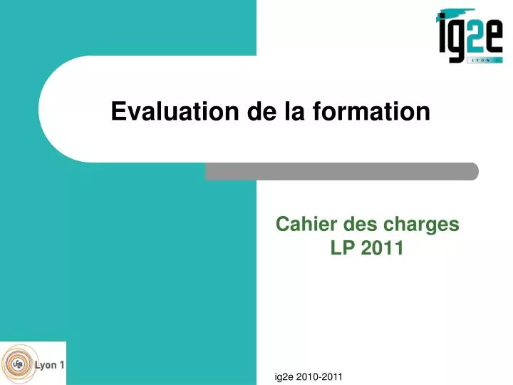 evaluation de la formation