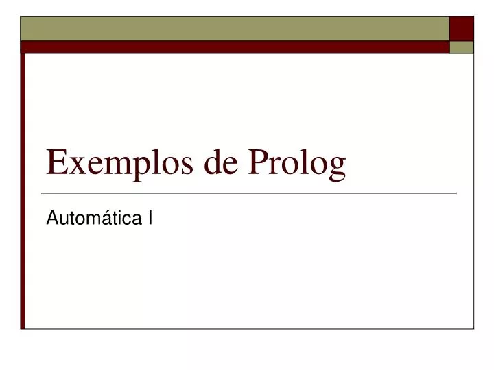 exemplos de prolog