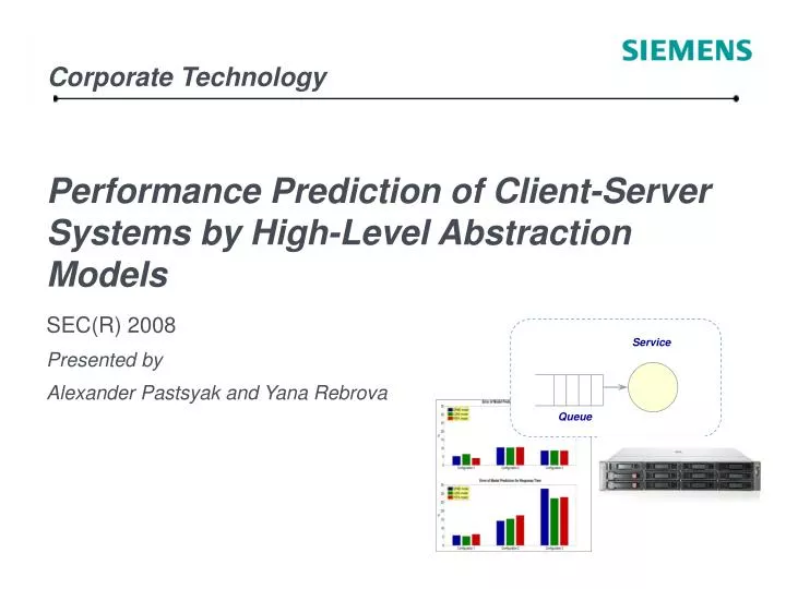 performance prediction of client server systems by high level abstraction models