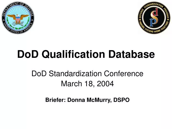 dod qualification database