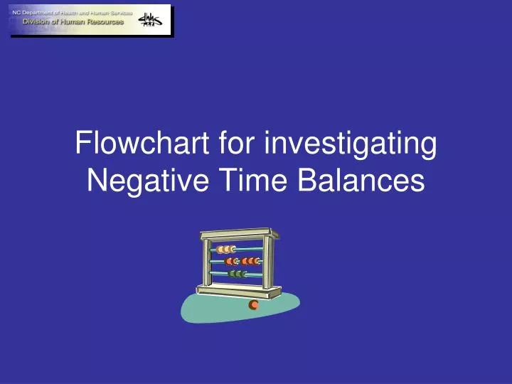 flowchart for investigating negative time balances