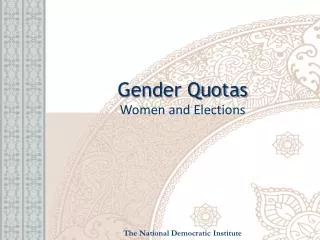 Gender Quotas Women and Elections