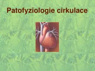 patofyziologie cirkulace