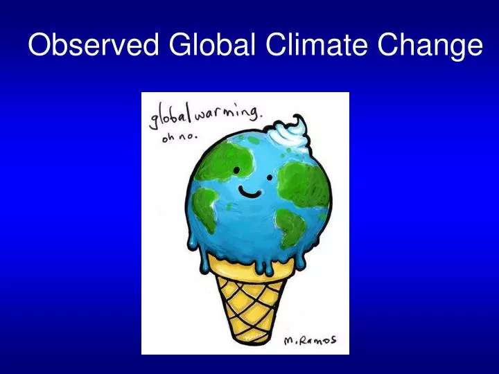 observed global climate change