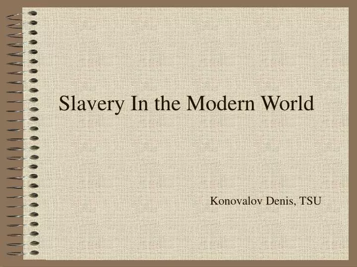 slavery in the modern world