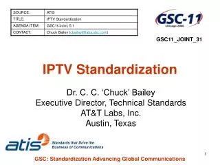 IPTV Standardization