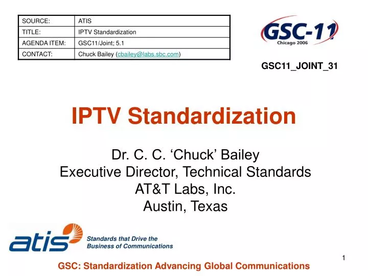 iptv standardization