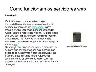 como funcionam os servidores web