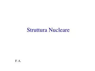 struttura nucleare