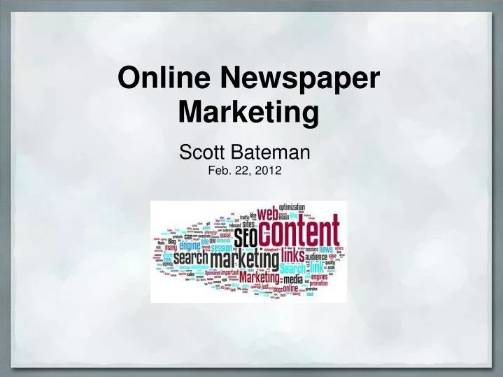 online newspaper marketing