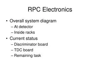 RPC Electronics