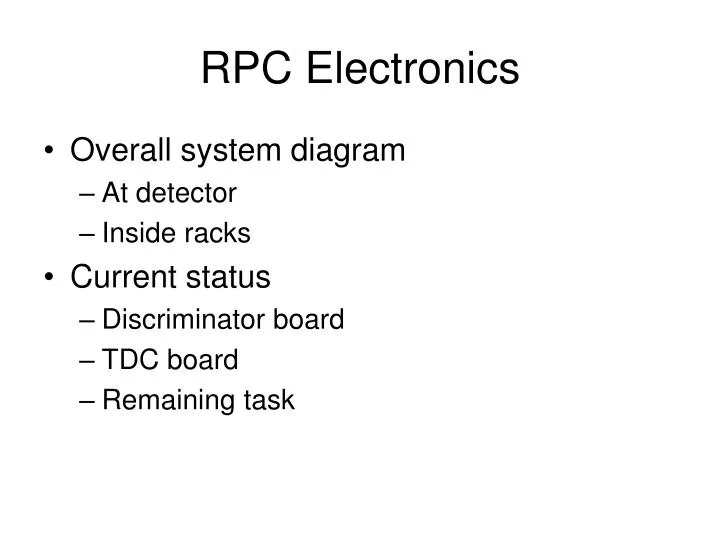 rpc electronics