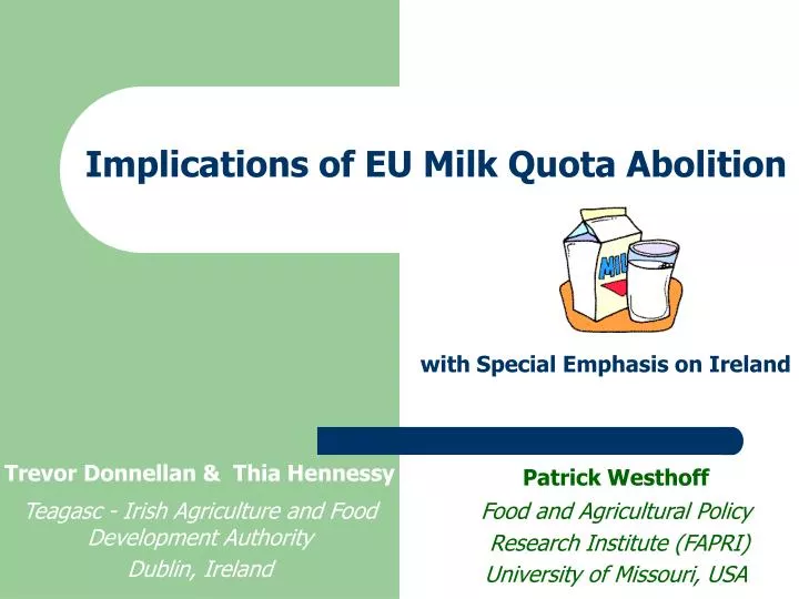 implications of eu milk quota abolition