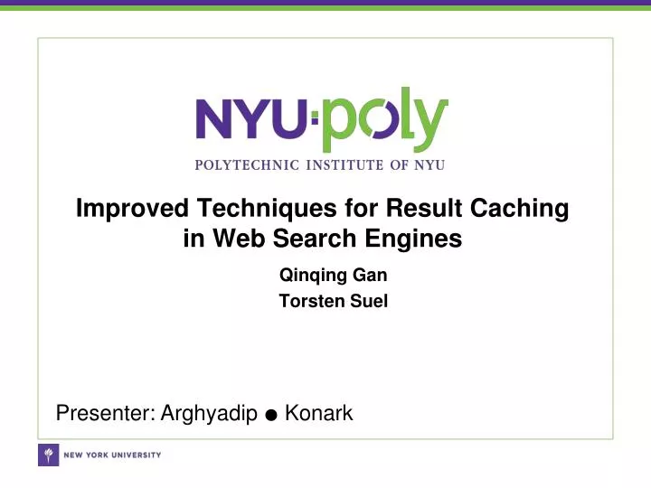 improved techniques for result caching in web search engines