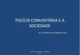 pol cia comunit ria e a sociedade