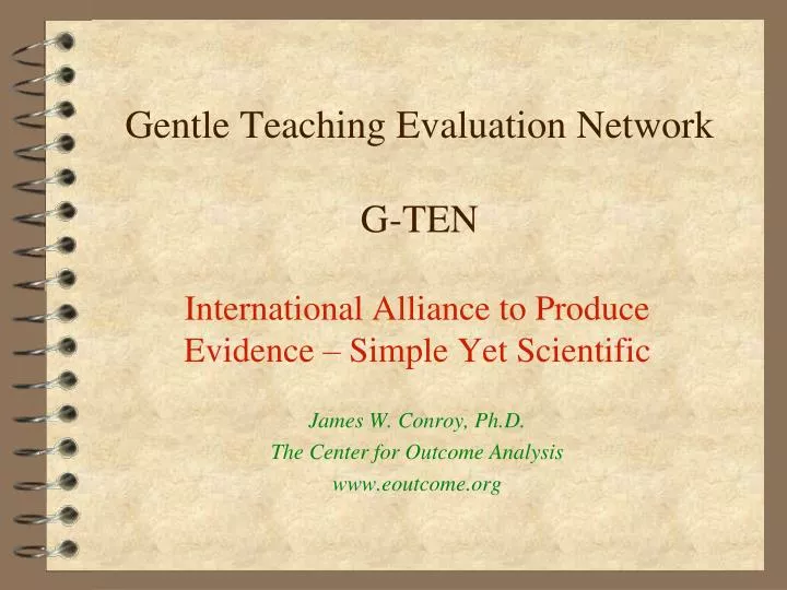 gentle teaching evaluation network g ten