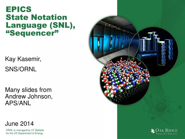 epics state notation language snl sequencer
