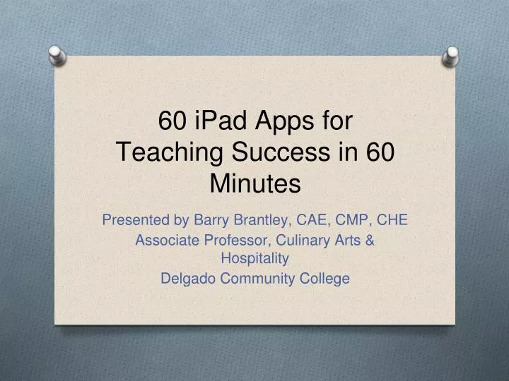 60 ipad apps for teaching success in 60 minutes