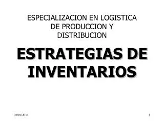 estrategias de inventarios
