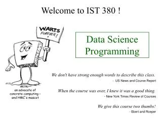 Welcome to IST 380 !
