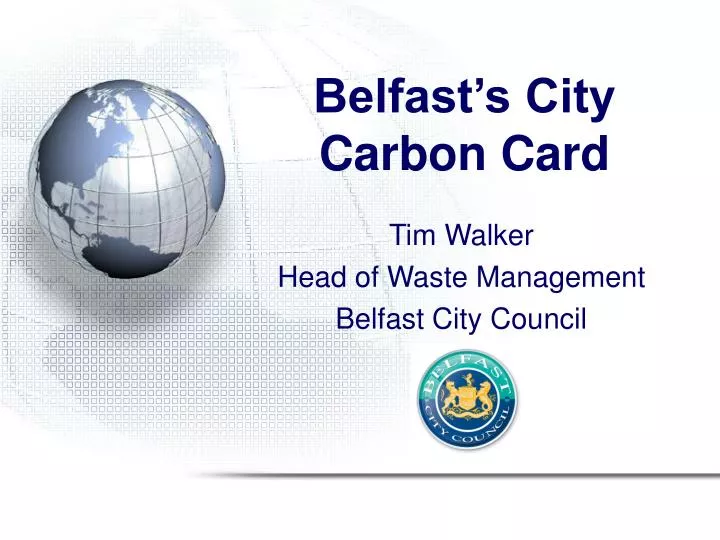 belfast s city carbon card