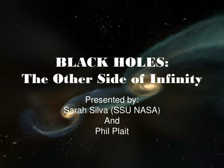 black holes the other side of infinity