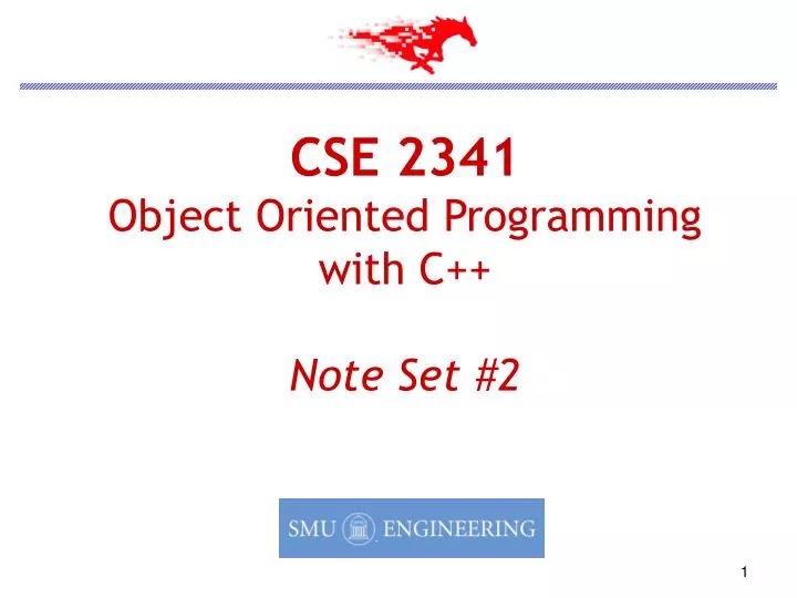 cse 2341 object oriented programming with c note set 2