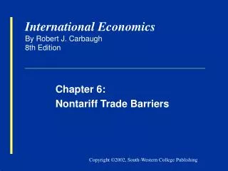 International Economics By Robert J. Carbaugh 8th Edition