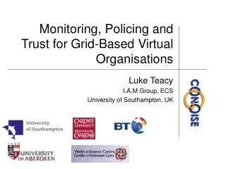 Monitoring, Policing and Trust for Grid-Based Virtual Organisations