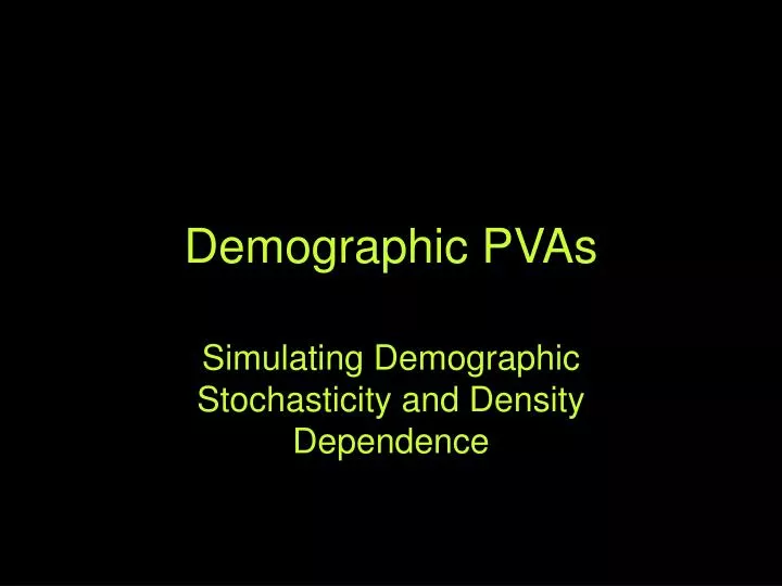 demographic pvas