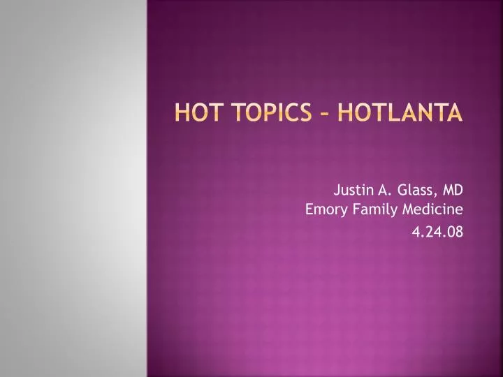 hot topics hotlanta
