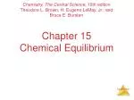 Chapter 15 Chemical Equilibrium - slide 1