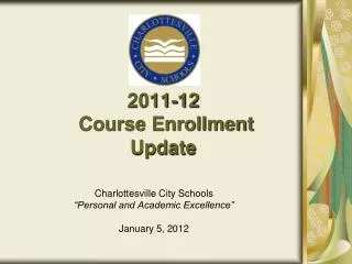 2011 12 course enrollment update