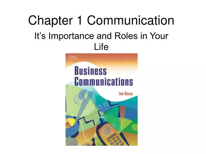 chapter 1 communication