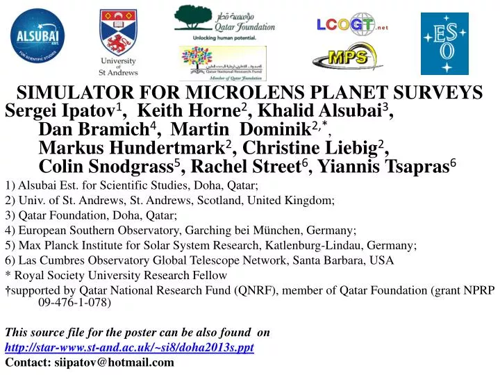 simulator for microlens planet surveys