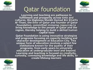 Qatar foundation