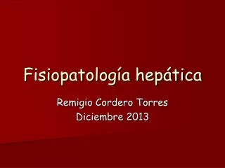 fisiopatolog a hep tica