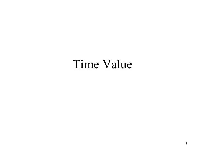 time value