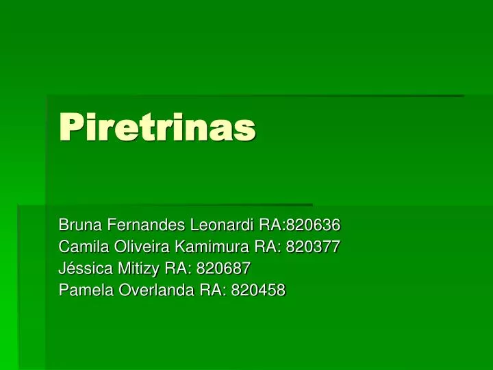 piretrinas