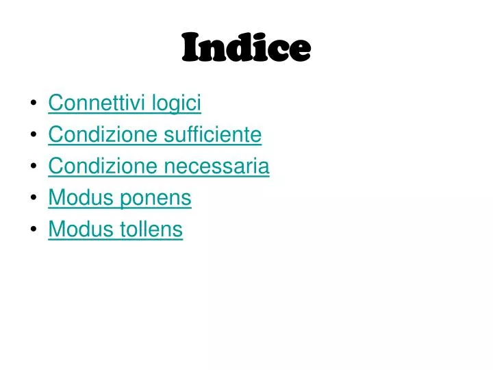 indice