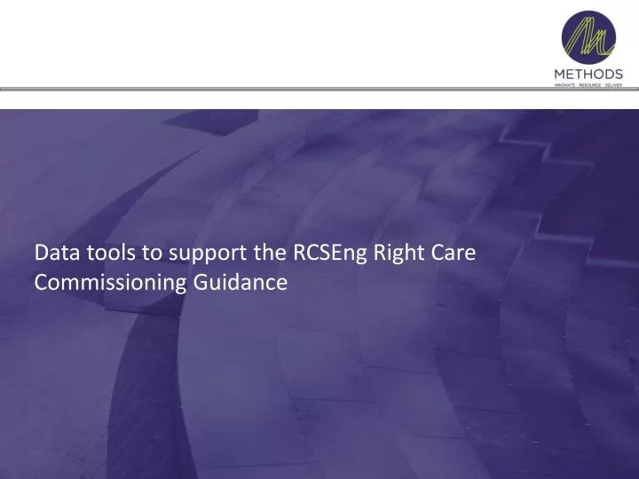 data tools to support the rcseng right care commissioning guidance