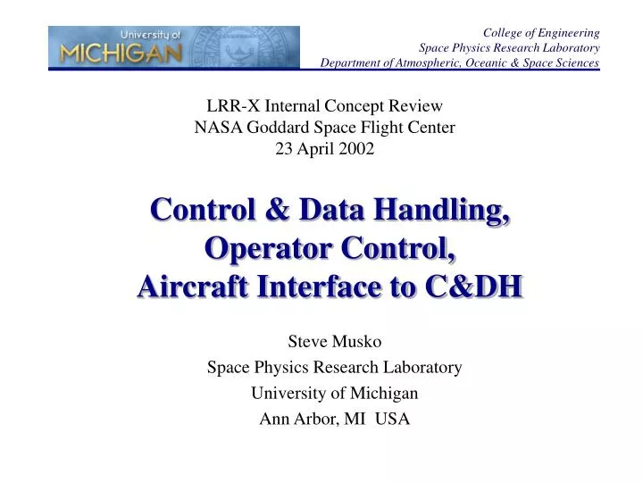 control data handling operator control aircraft interface to c dh
