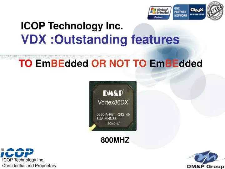 icop technology inc vdx outstanding features