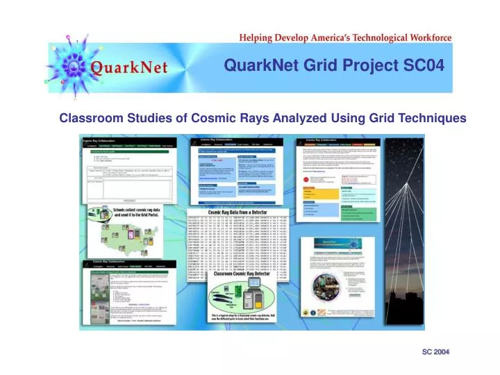 quarknet grid project sc04